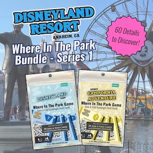 Disneyland Resort Where In The Park Bundle – Seek & Find Hidden Details – Scavenger Hunts
