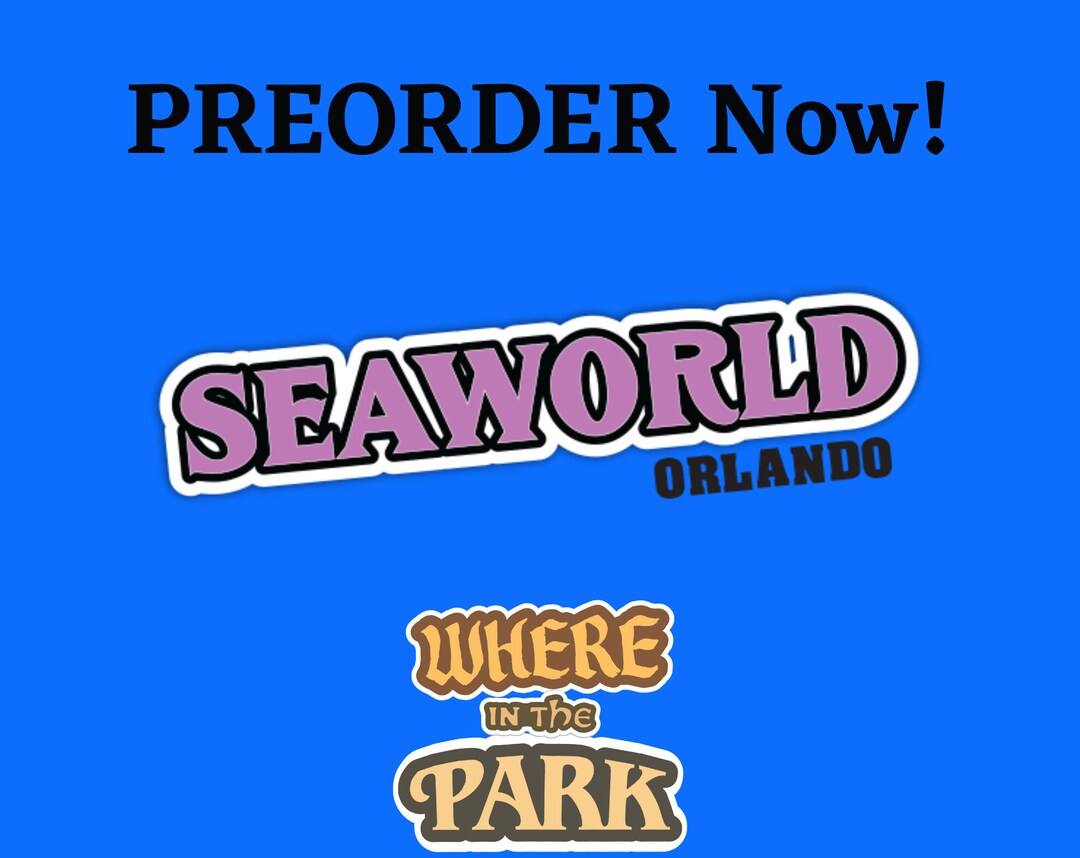 Seaworld Orlando Fun Pack 8 Image Card Scavenger Hunt Game Etsy