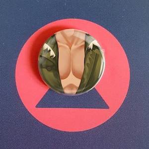 Like a Dragon Tiddies Pin - Saejima 1&quot; button (FREE UK SHIPPING)