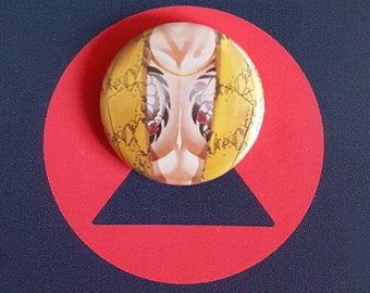 Like a Dragon Tiddies Pin - Majima 1" button (FREE UK SHIPPING)
