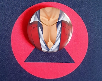 Like a Dragon Tiddies Pin - Ichiban 1" button (FREE UK SHIPPING)