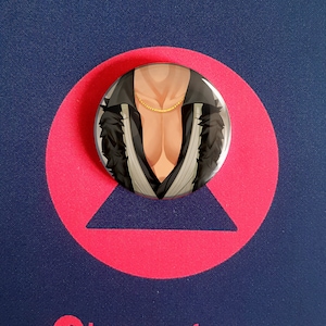 Like a Dragon Tiddies Pin - Ryuji 1&quot; button (FREE UK SHIPPING)
