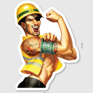 Majima-constructiesticker (GRATIS VERZENDING IN HET VK)