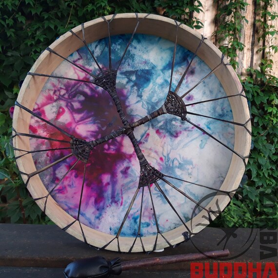 Shamanic Drum Inches 52 Cm Etsy