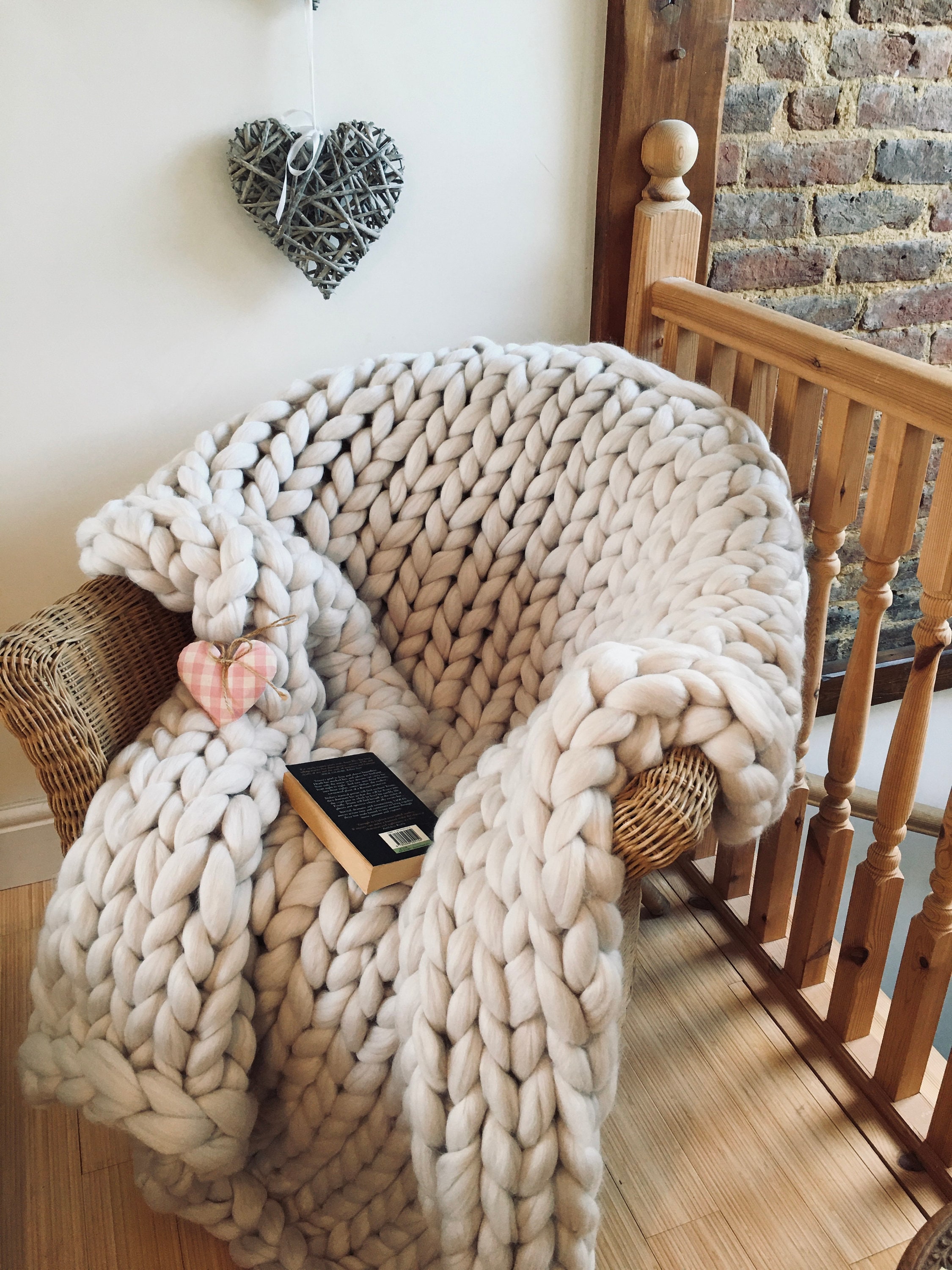 Navy Blue Blanket Merino Wool Blanket Chunky Knit Blanket Etsy