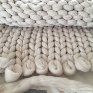 Knit Kit Beginners Blanket Knit Your Own Super Chunky Merino Blanket 