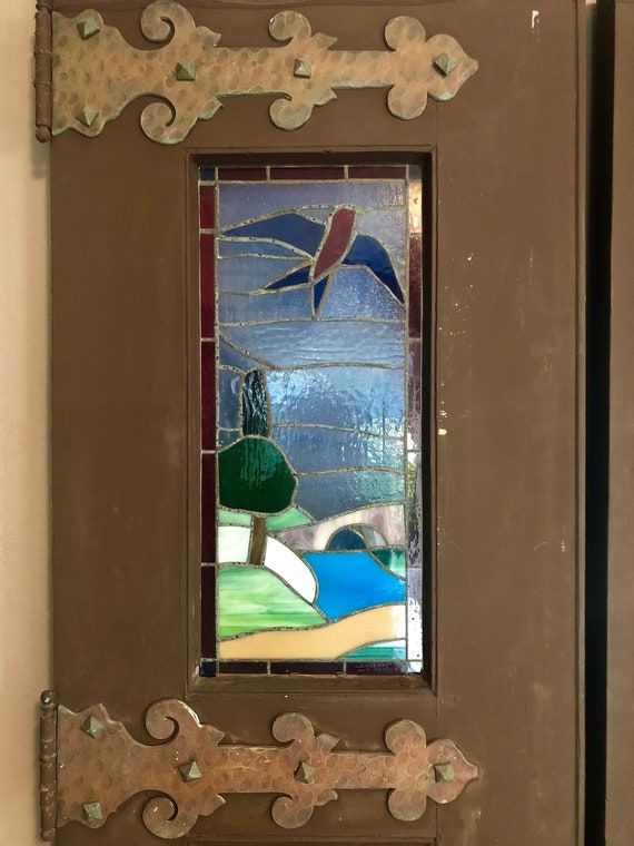 stained glass doors