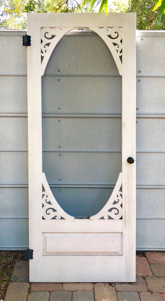 Wooden Screen Door Etsy