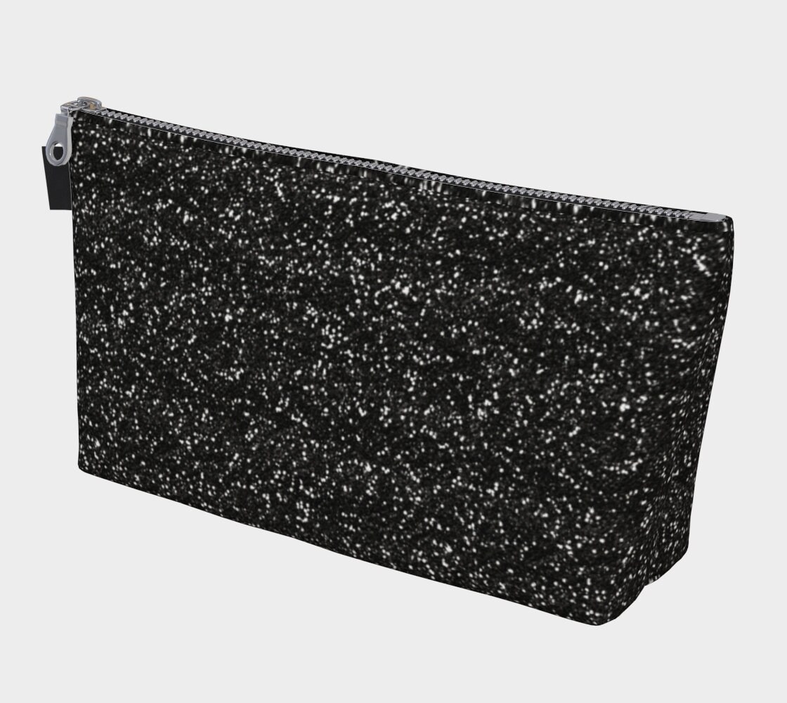 black sparkly clutch