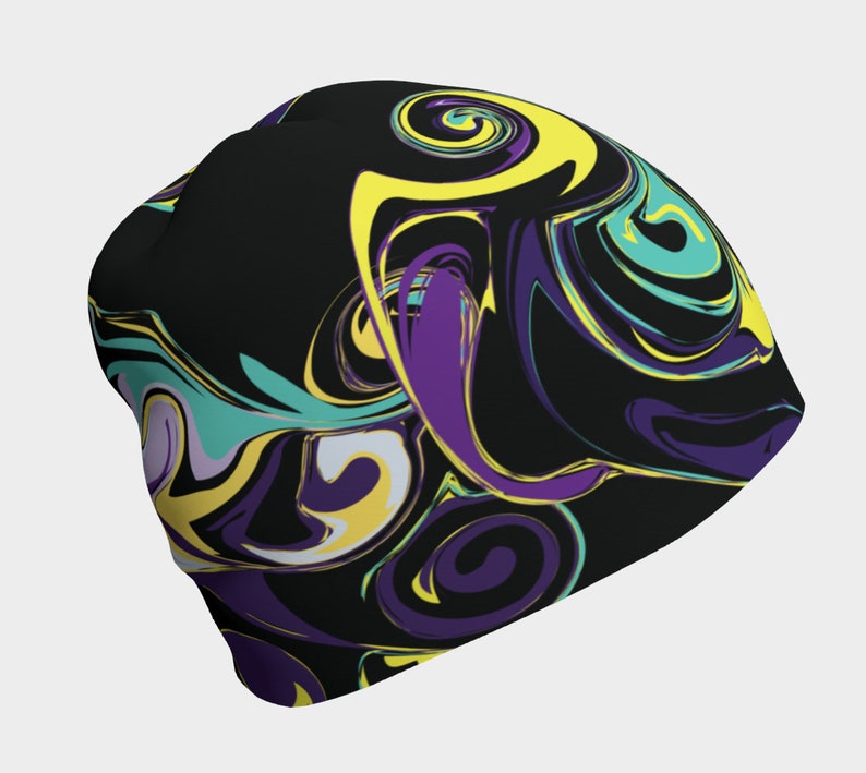 Skull Cap Women/'s Headband Clothing Accessories Stormy Swirl Beanie Hair Hat Child/'s Headband