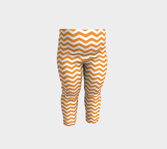 orange and white striped pants