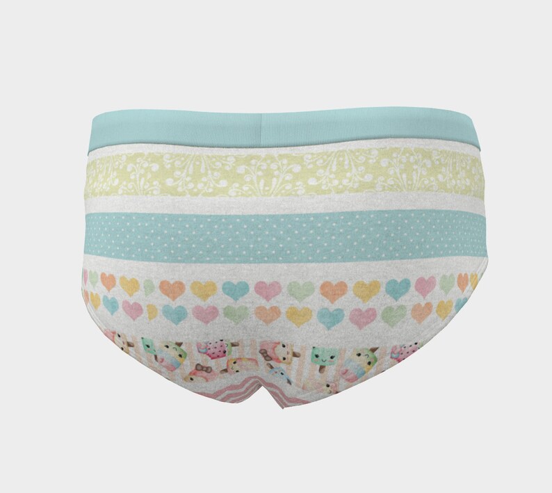 Kawaii Lingerie Striped Fabric Striped Patterns Kawaii Cheeky Briefs Cute Panty Stripe Kawaii Striped Design Kawaii Panty