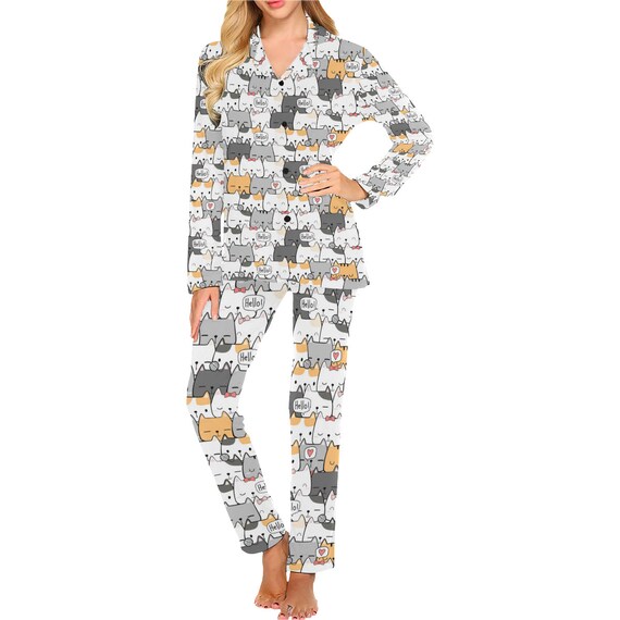 Kitten pajama set sale