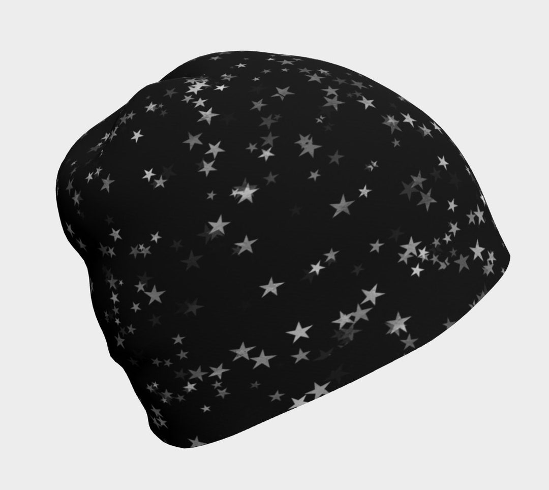 Galaxy Star Print Beanie Cosmic Starry Night Hat Warm and Cozy Winter ...