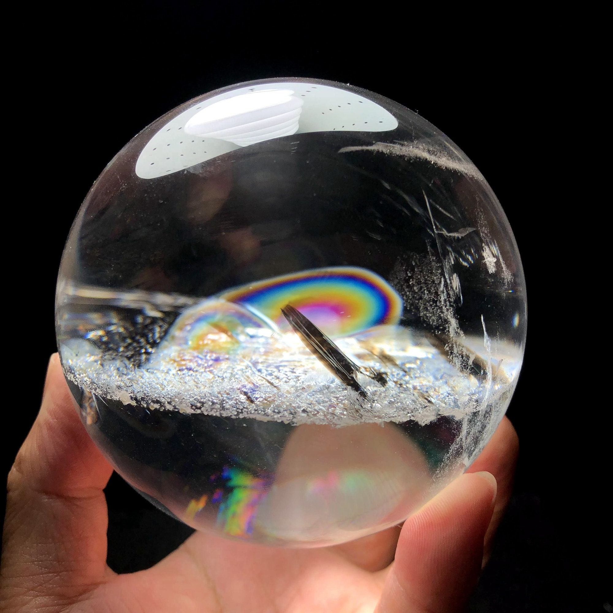 4.13 AA Natural large Rainbow crystal ball Clear Quartz Etsy