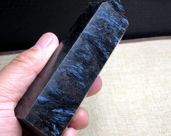 ルチルクォーツクリスタルポイント：24面フォーゲルヒーリングワンド