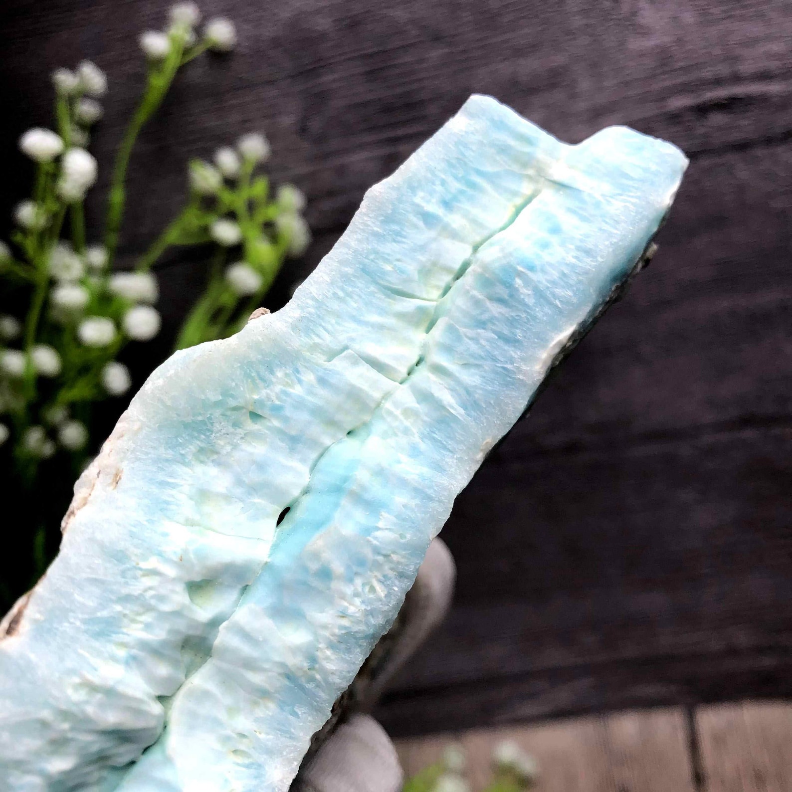 Large Natural Blue Aragonite Crystal Rough Mineral Specimen Etsy UK