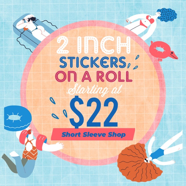 2 inch Circle Stickers on a Roll