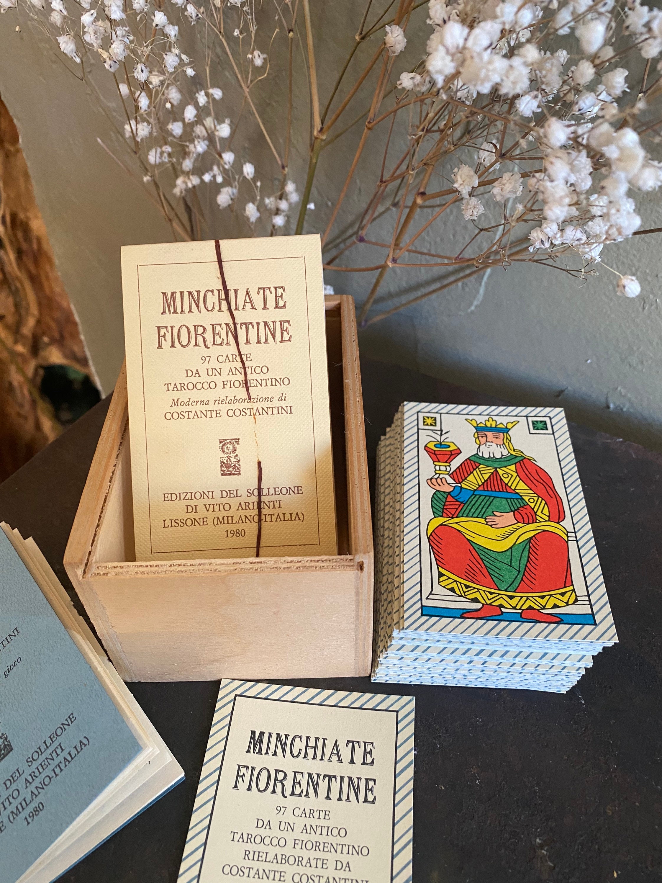 Tarot de Minchiate Forientine, Édition Italienne Solleone, 1Ère 1980, Limitée 307/2000 Tarot avec Li