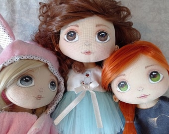 textile art dolls