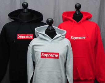 Red Supreme Hoodie For Kids