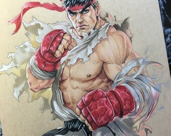 Ryu Street Fighter Zeichnung