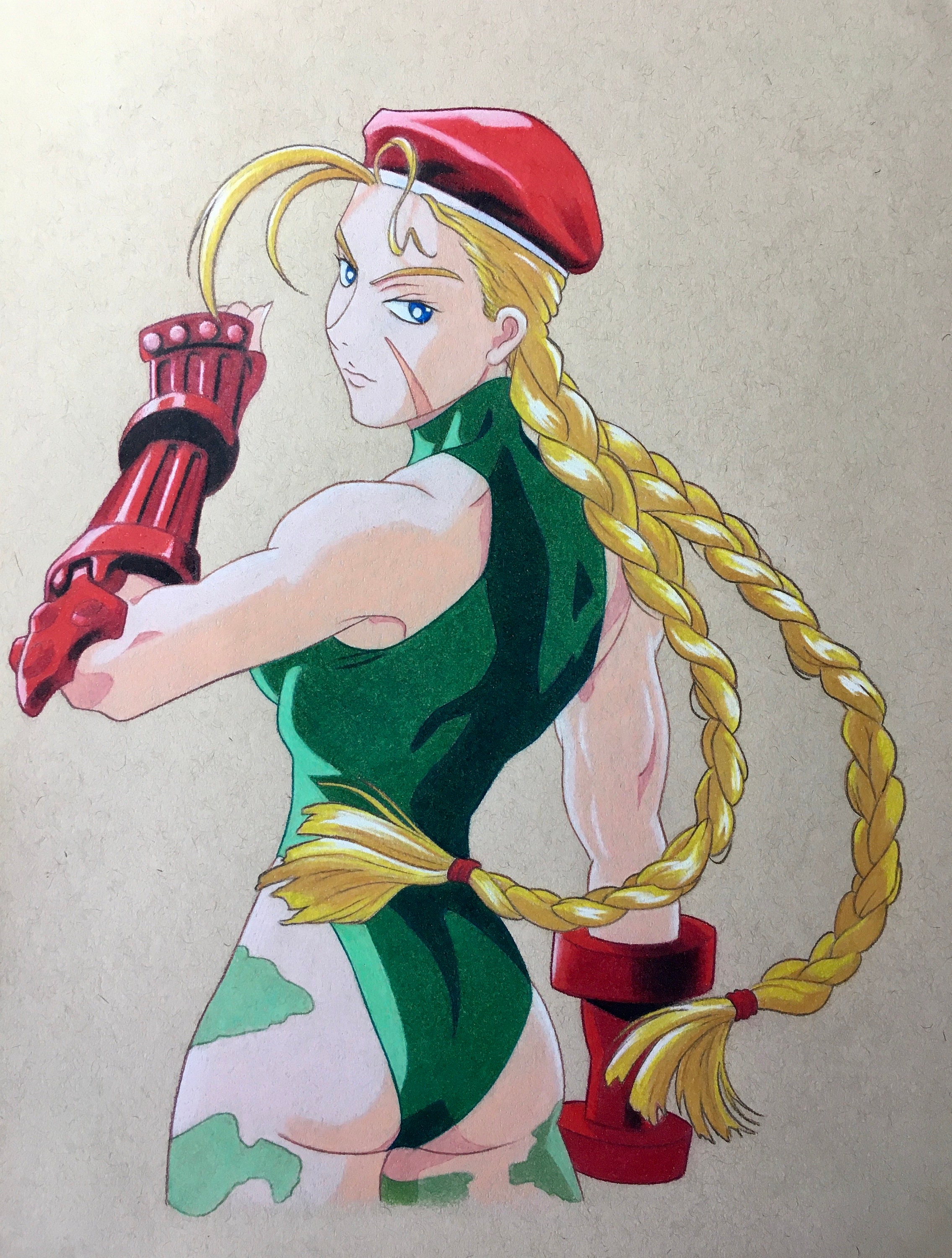 Cammy Street Fighter OG Drawing - Etsy
