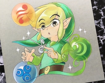 Wind Waker Link Drawing