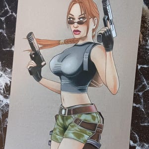OG Lara Croft Drawing