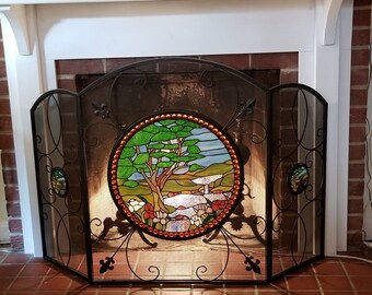 Folding Metal Screen Etsy