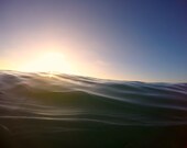 The Velvet Sunset, wave photography, sunset on ocean, reflective ocean, surfing photo, California, wave photography