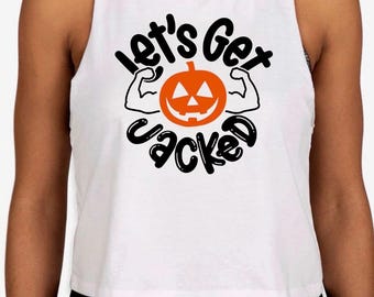 Let’s Get Jacked cropped tanktop voor dames