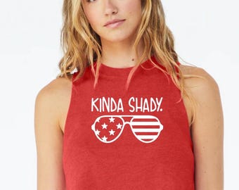 Canotta corta da allenamento da donna Kinda Shady