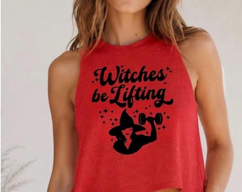 Witches Be Lifting cropped tanktop voor dames