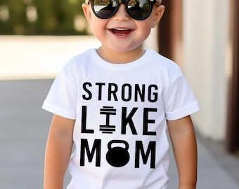 Maglietta per bambini Strong Like Mom
