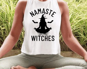 Namaste Witches cropped tanktop voor dames