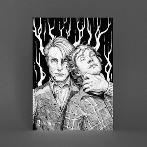 Hannibal - Hannigram - Impression d'art noir et blanc - Art mural