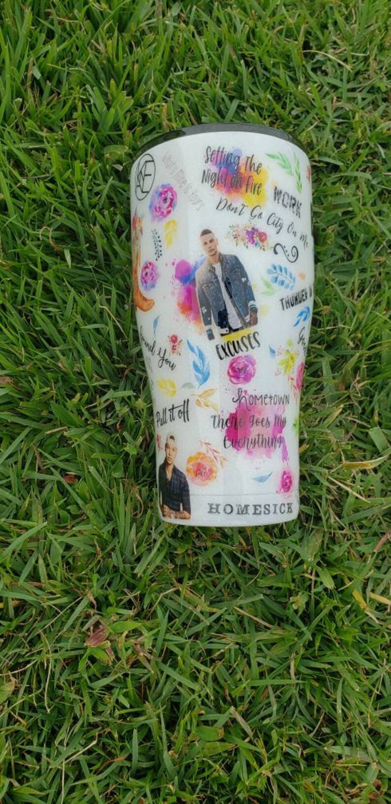 Kane Brown tumbler cup country music gift for her