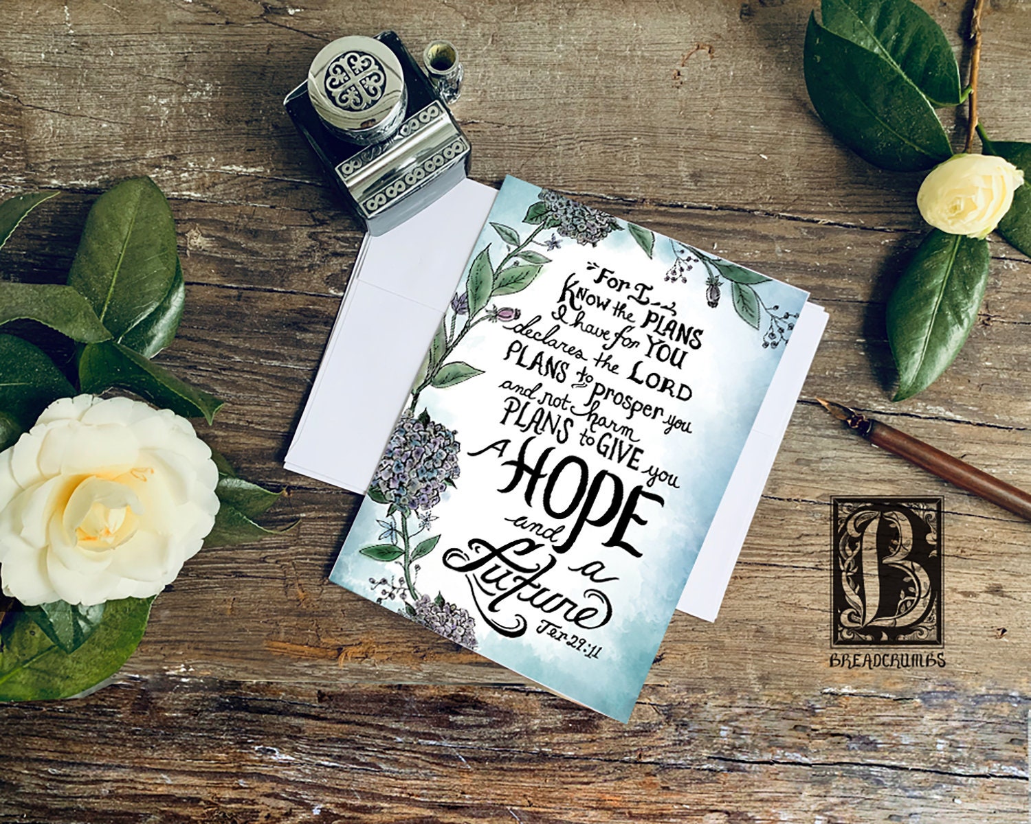 5 Bible Verse Greeting Cards. Religious Inspirational Card Etsy