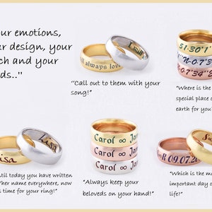 Morse Code Ring, Name Ring, Custom Ring, Silver Enamel Ring, Secret ...