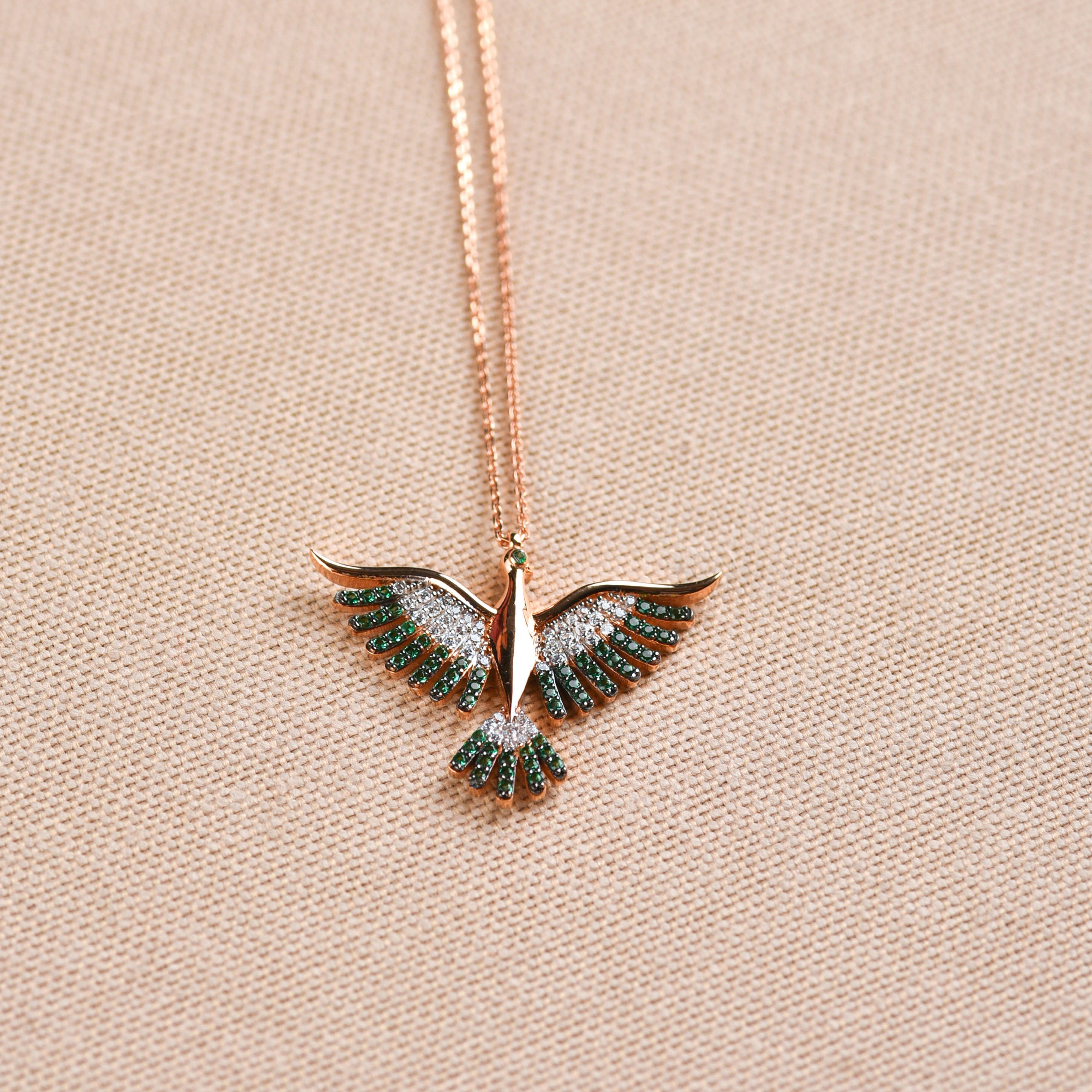 TQWSVUM Collana Pendente Fenice -Uomo Donna Acciaio Inossidabile - Foto 3