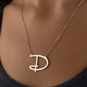 Oversize Brief Halskette, erste Halskette, 14 k Gold erste Halskette, Solid Gold zierliche Halskette, Halskette für Frau, Geburtstagsgeschenk Gold