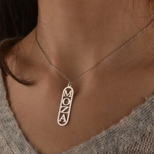 Collar de carta de la familia, collar inicial personalizado, collar de mamá de oro, collar para mamá y los niños, collares personalizados de oro para las mujeres