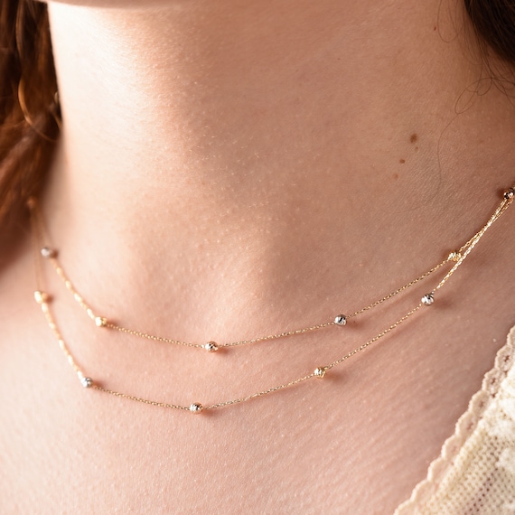 14k gold satellite on sale chain
