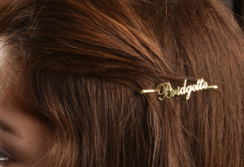 Graduation Gift, Personalized Hair Bobby Pin, Graduation Gift for Her, Daughter Graduation, Name Hairpin, College Graduation, Name Hairclip image 1