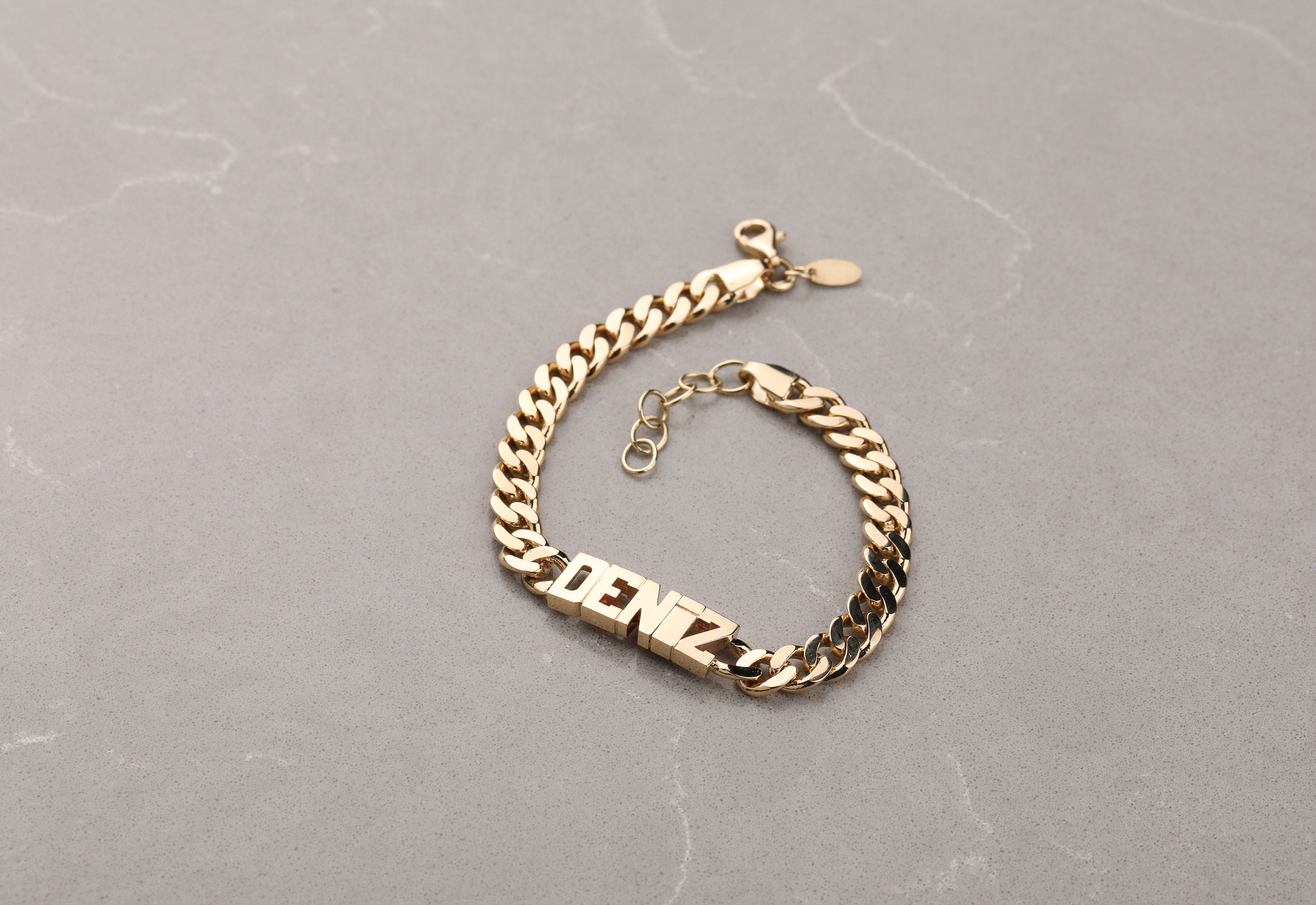 Kettingnaam Armband 14k Goud Naam Armband Gouden Sieraden Etsy Nederland