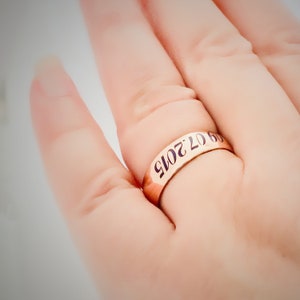 Personalized Ring Gold, Dainty Name Ring, Stacking Rings, Custom Ring, Engraved Ring, Roman Numeral Ring, Date Ring, Gifts For Her