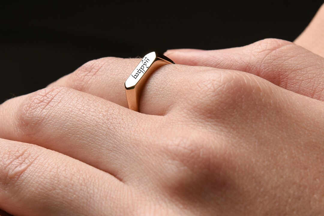 Elvish Ring 14k Gold Elvish Name Ring Elven Jewelry Elven - Etsy