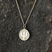 TEAMER Collana psicologia Ciondolo simbolo PSI in acciaio inox