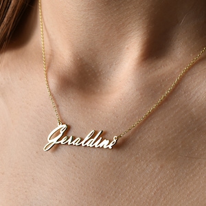 Cursive Name Necklace, Name Necklace Gold, Personalized Necklace, Script Name Necklace, Personalize Gift, Name Necklace, Necklace for Woman